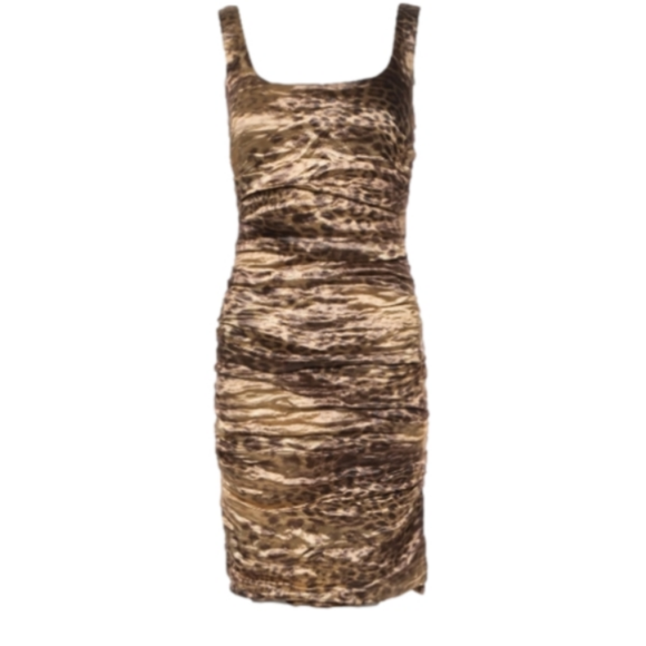 🆕Nicole Miller Animal Print Mini Dress SIZE 6 - Picture 1 of 2